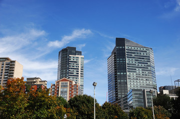 Poster - buildings in Boston downtown area