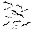 Abstract bat Halloween illustration