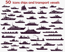 50 Vector Icons  Ships