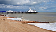 Eastbourne Pier And Beach, East Sussex, England, UK.