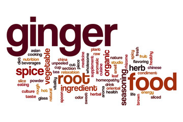 Canvas Print - Ginger word cloud