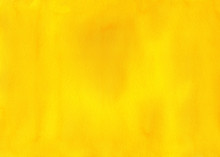Abstract Yellow Watercolor Background.