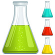 Laboratory flask icon. Vector illustration.