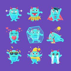 Sticker - Blue Dragon Character Activities Set