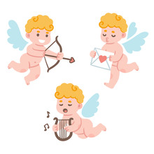 Cute Cartoon Cupids