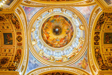 Magnificent Interior Of St. Isaac's Cathedral In St. Petersburg