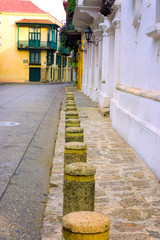 Fototapete - Cartagena, Colombia Street View