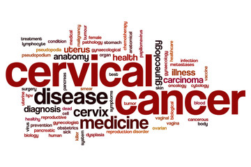 Canvas Print - Cervical cancer word cloud