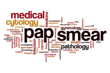 Canvas Print - Pap smear word cloud