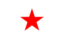 Vector Red Star Symbol Icon On White Background