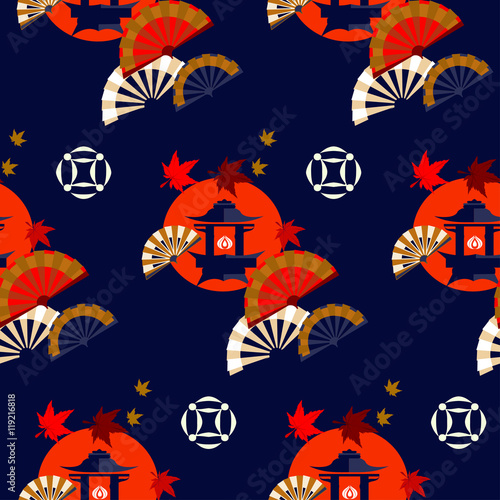 chinskie-domy-w-jesiennej-kompozycji-na-granatowym-tle