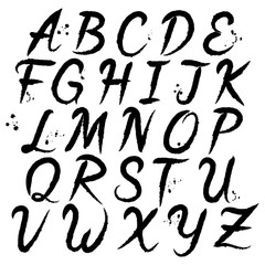 Wall Mural - Hand written brush stroke font type