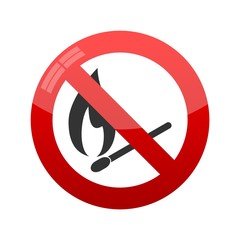 Poster - No Match Sign, Vector illustration