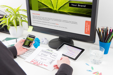 Wall Mural - responsive web design