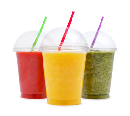 Sticker - Green, orange and red smoothie