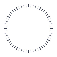 blank clock face, just set your own time.