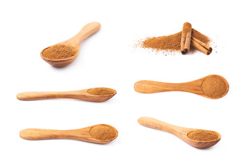 Sticker - Wooden spoon full of cinnamon