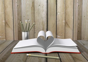 Wall Mural - book concept idea 3d rendering