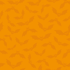 Poster - Bats on an orange background.