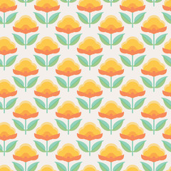 Poster - seamless floral pattern