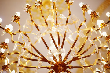 Wall Mural - chandelier with bulbs in the form of candle