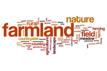 Sticker - Farmland word cloud