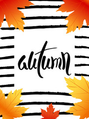 Wall Mural - fall sale illustration design, can be used as a greeting card, massage card, poster,