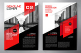 Fototapeta  - Business brochure flyer design a4 template.