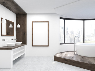 Large bathroom interior