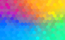 Abstract Background - Colorful Geometrical Shapes, Polygonal Texture For Webdesign - Rainbow Spectrum Colors