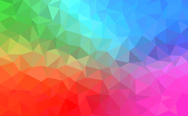 Wall Mural - Abstract background - Colorful Geometrical shapes, Polygonal vector texture - Blue, pink, green,red colors