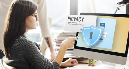 Wall Mural - privacy confidential protection security solitude concept