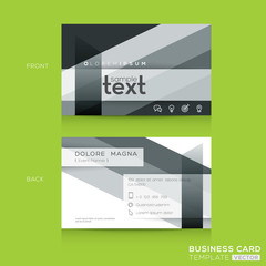 Wall Mural - business cards design with abstract banding shape background