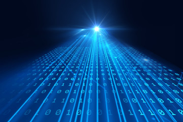 Poster - digital code number abstract technology background