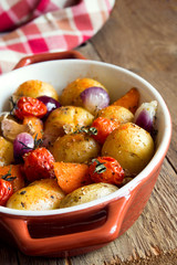 Canvas Print - oven baked vegetables