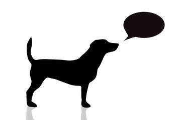 Poster - Vector illustration of dog.