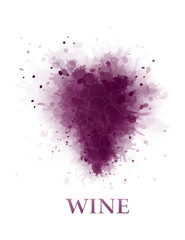 Wall Mural - abstract wine grape