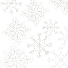 Poster - flat design snoflake pattern background vector illustration