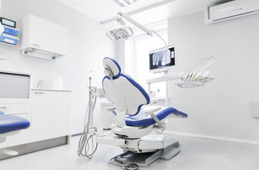 interior of new modern dental clinic office