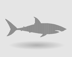 Wall Mural - Abstract shark