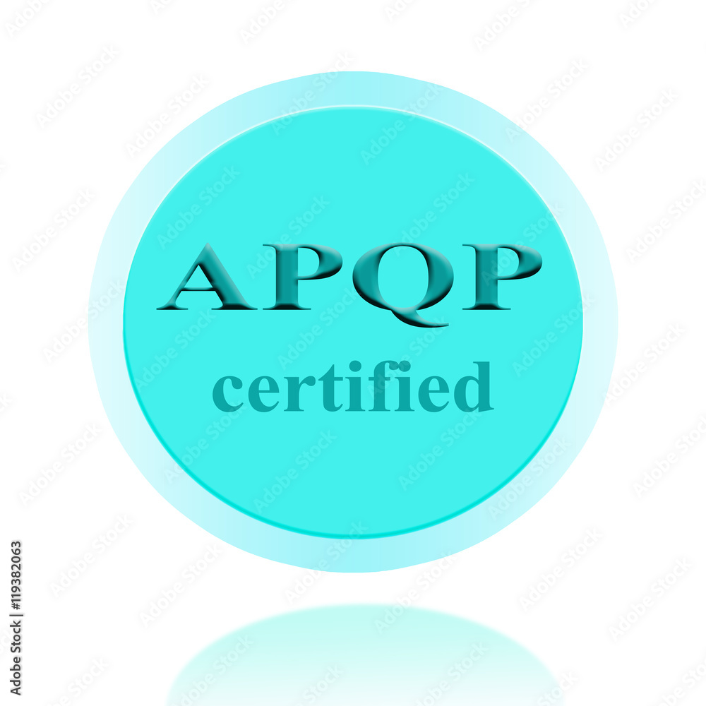 APQP certified icon or symbol image concept design for business and use ...