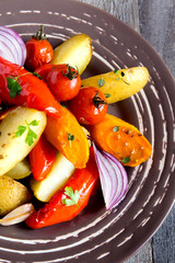 Canvas Print - oven baked vegetables