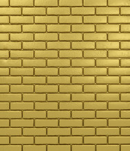 Gold Brick Wall Texture Or Background