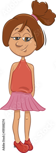 latino girl cartoon character Stock Vector | Adobe Stock