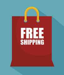 Sticker - free shipping delivery icon