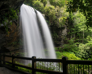 Dry Falls Waterfall near Highlands NC