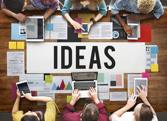 Poster - fresh ideas action thoughts vision proposal concept