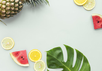Wall Mural - Tropical Fruit Healthy Eating Vitamin Natural Nutrition Concept