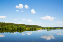 Summer Landscape Of The Volga River