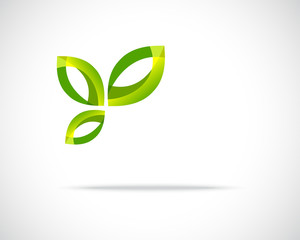 Poster - Eco Leaf Logo